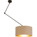 LED ρυθμιζόμενος πολυέλαιος σε ράβδο GORTA 1xE27/60W/230V μπεζ/χρυσό