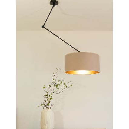LED ρυθμιζόμενος πολυέλαιος σε ράβδο GORTA 1xE27/60W/230V μπεζ/χρυσό