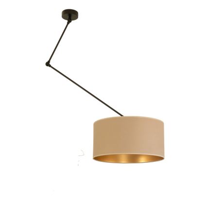 LED ρυθμιζόμενος πολυέλαιος σε ράβδο GORTA 1xE27/60W/230V μπεζ/χρυσό