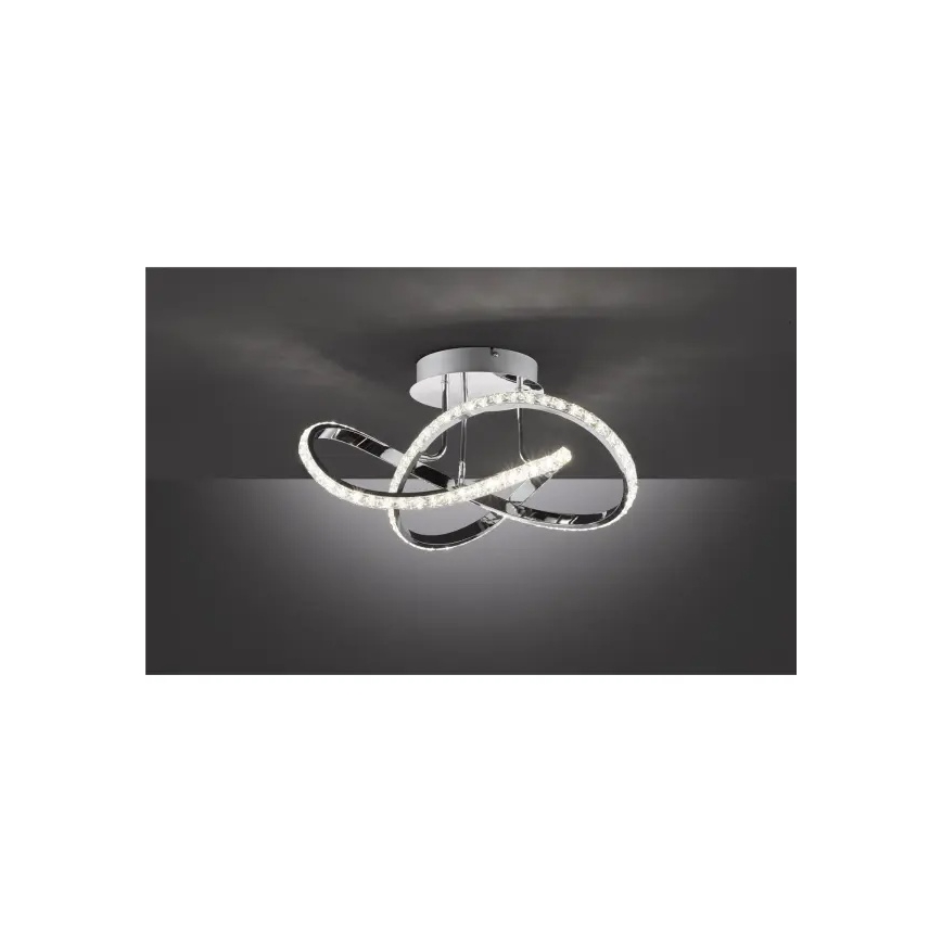 LED ρυθμιζόμενος πολυέλαιος επιφανειακής τοποθέτησης ABRO LED/26W/230V γυαλιστερό χρώμιο