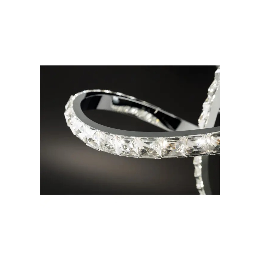 LED ρυθμιζόμενος πολυέλαιος επιφανειακής τοποθέτησης ABRO LED/26W/230V γυαλιστερό χρώμιο