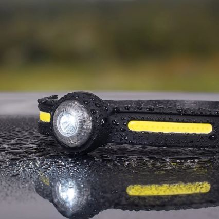 LED ρυθμιζόμενος επαναφορτιζόμενος φακός κεφαλής με κόκκινο φωτισμό LED/5V IPX4 550 lm 600 mAh