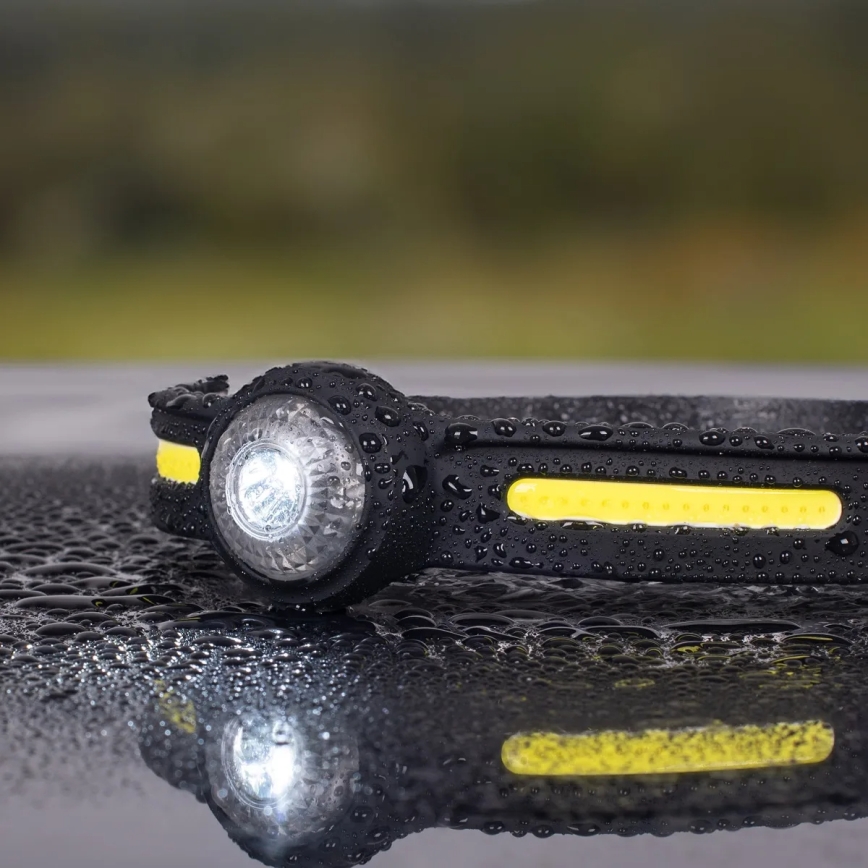 LED ρυθμιζόμενος επαναφορτιζόμενος φακός κεφαλής με κόκκινο φωτισμό LED/5V IPX4 550 lm 600 mAh