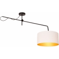 LED Ρυθμιζόμενος επιφανειακός πολυέλαιος VENICE 1xE27/60W/230V λευκό/χρυσό