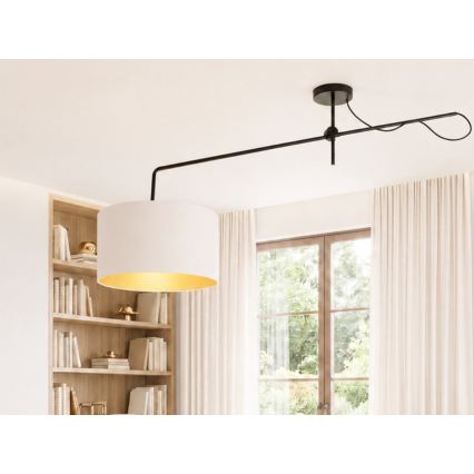 LED Ρυθμιζόμενος επιφανειακός πολυέλαιος VENICE 1xE27/60W/230V λευκό/χρυσό