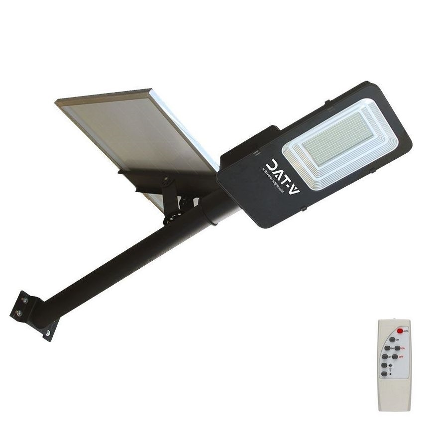 LED Ρυθμιζόμενος υβριδικός ηλιακός φωτισμός δρόμου LED/50W/230V 6500K IP65 50000 mAh + τηλεχειριστήριο