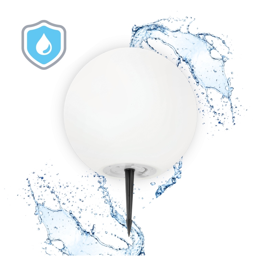 LED RGB Ρυθμιζόμενος ηλιακός φωτισμός GARDEN BALL LED/5W/3,7V 3000K IP54 2200 mAh διάμ. 40 εκ. + τηλεχειριστήριο