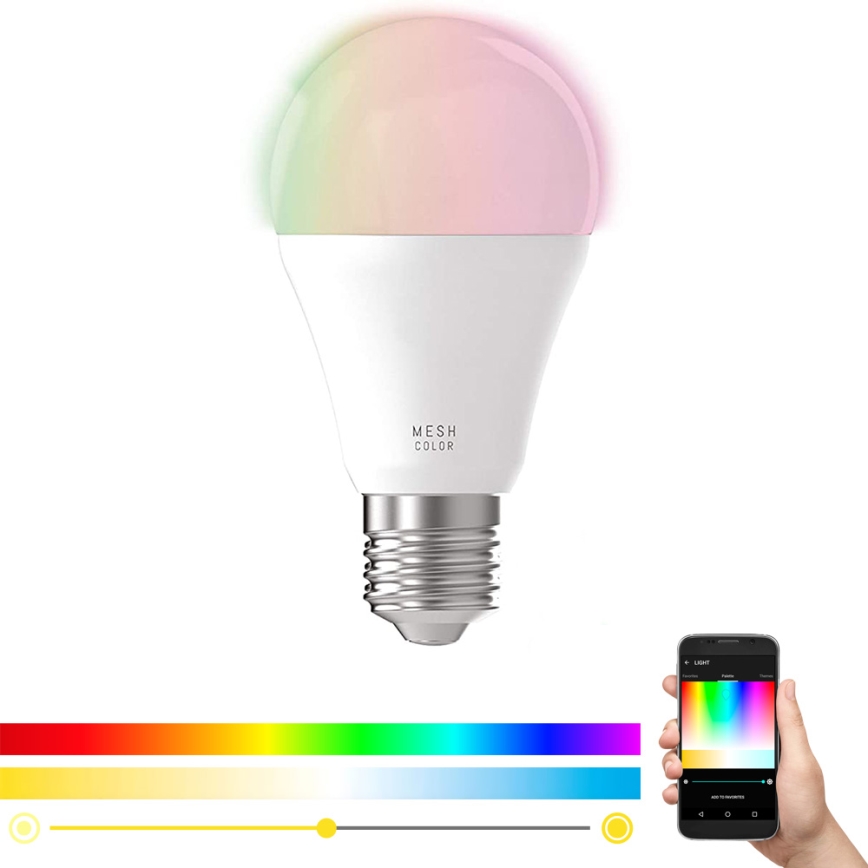 LED RGB Ρυθμιζόμενη Λάμπα CONNECT E27/9W 2700-6500K - Eglo