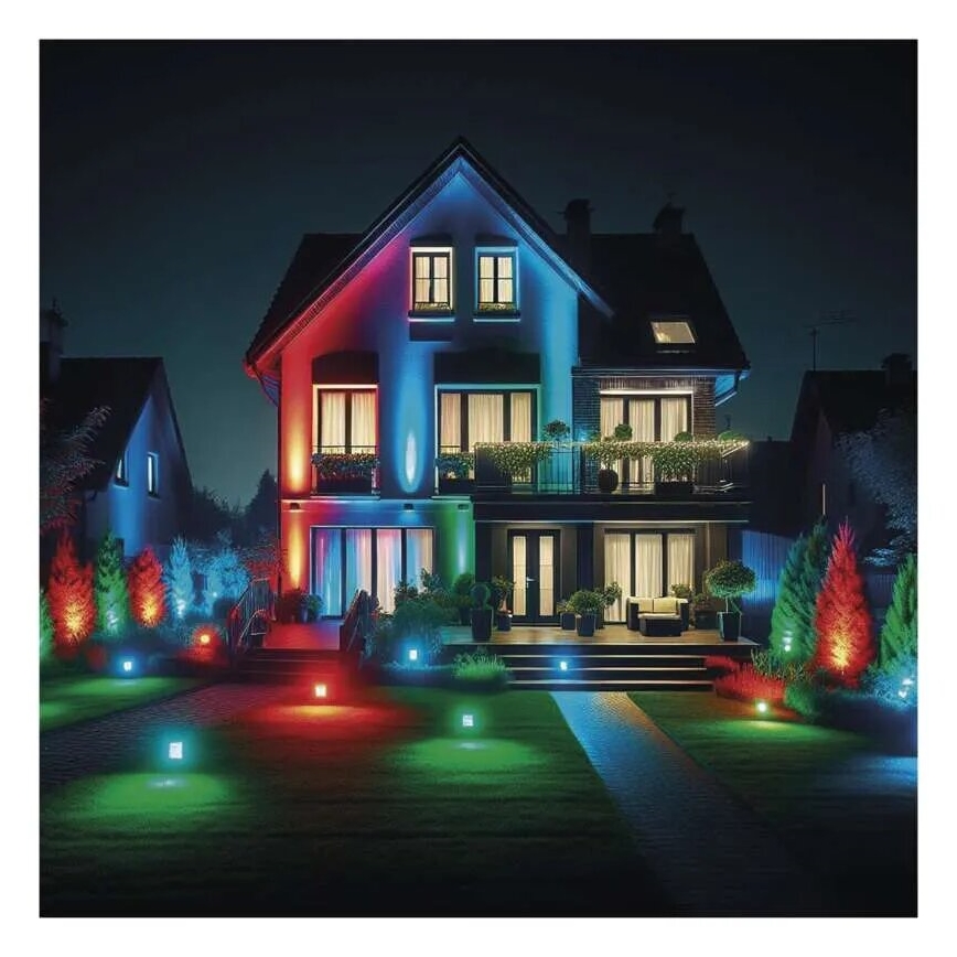LED RGB+CCT Dimming προβολέας GoSmart LED/20W/230V 3000-6500K IP65 Wi-Fi Tuya