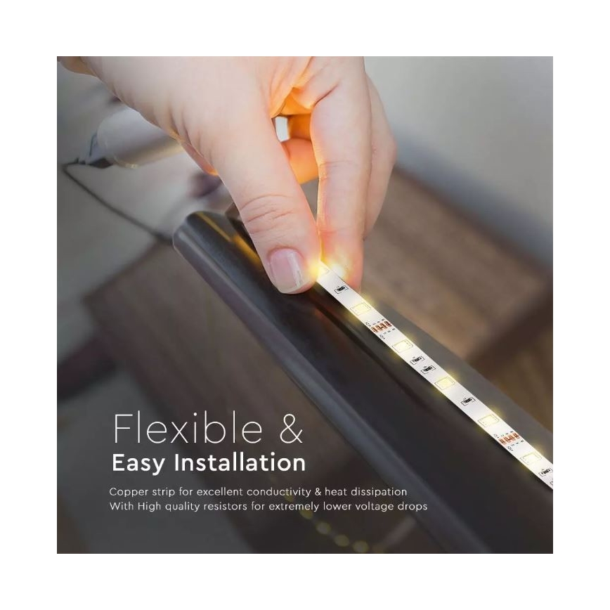 LED RGB Dimmable ταινία 2x5 m LED/4,8W/230V + RC