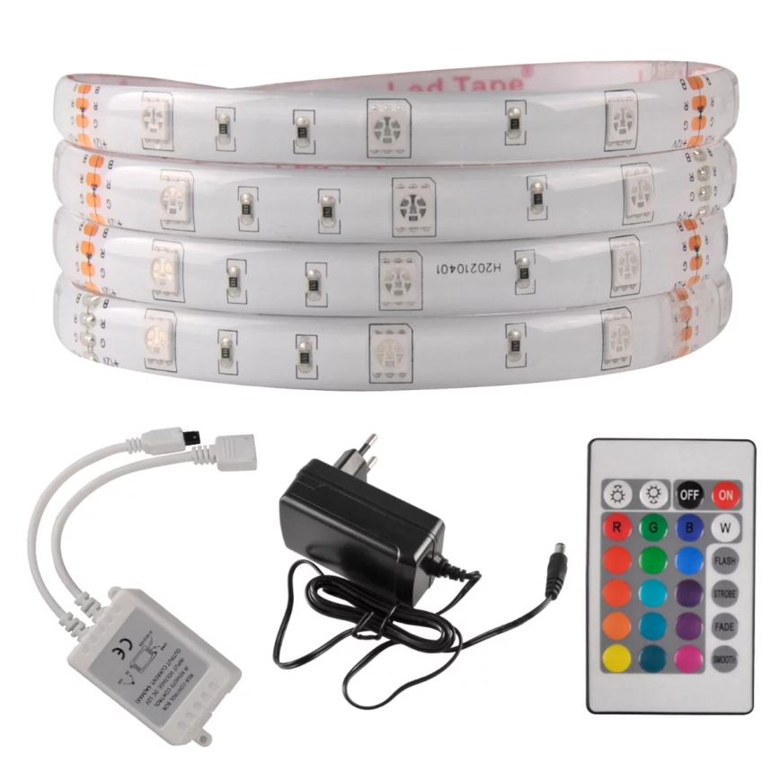 LED RGB Dimmable ταινία εξωτερικού χώρου 5m LED/14W/12V IP65 + RC
