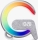 LED RGB Dimmable επιτραπέζιο φωτιστικό με ξυπνητήρι και φόρτιση Qi 30W/230V ασημί