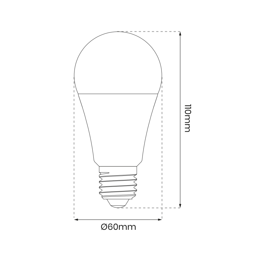 LED RGB Dimmable λαμπτήρας A60 E27/8W/230V 2700-6500K Wi-Fi Tuya