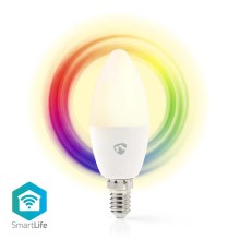 LED RGB Dimmable λαμπτήρας Smartlife E14/4,9W/230V Wi-Fi 2700-6500K