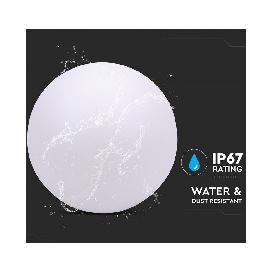 LED RGB Dimmable λαμπτήρας εξωτερικού χώρου LED/1W/230V 30cm IP67