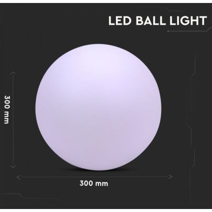 LED RGB Dimmable λαμπτήρας εξωτερικού χώρου LED/1W/230V 30cm IP67