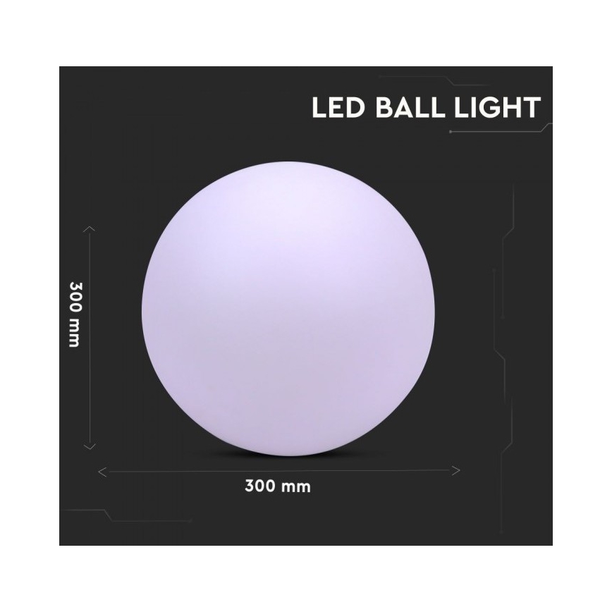 LED RGB Dimmable λαμπτήρας εξωτερικού χώρου LED/1W/230V 30cm IP67
