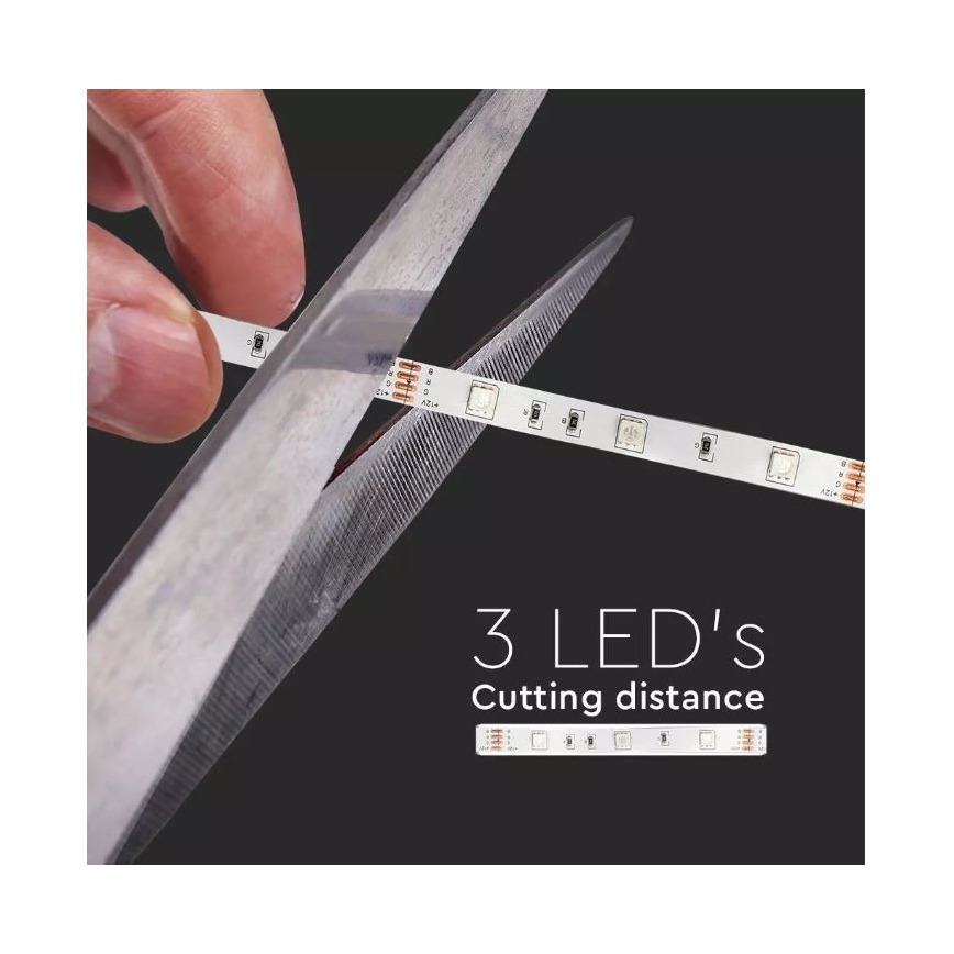 LED RGB Dimmable ταινία 2x5 m LED/4,8W/230V + RC