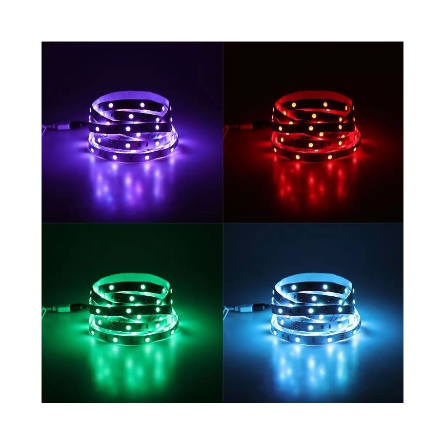 LED RGB Dimmable ταινία 2x5 m LED/4,8W/230V + RC