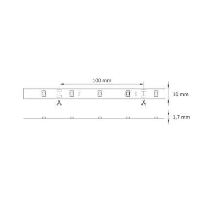 LED RGB Dimmable ταινία 5m LED/18W/12V IP20 + RC