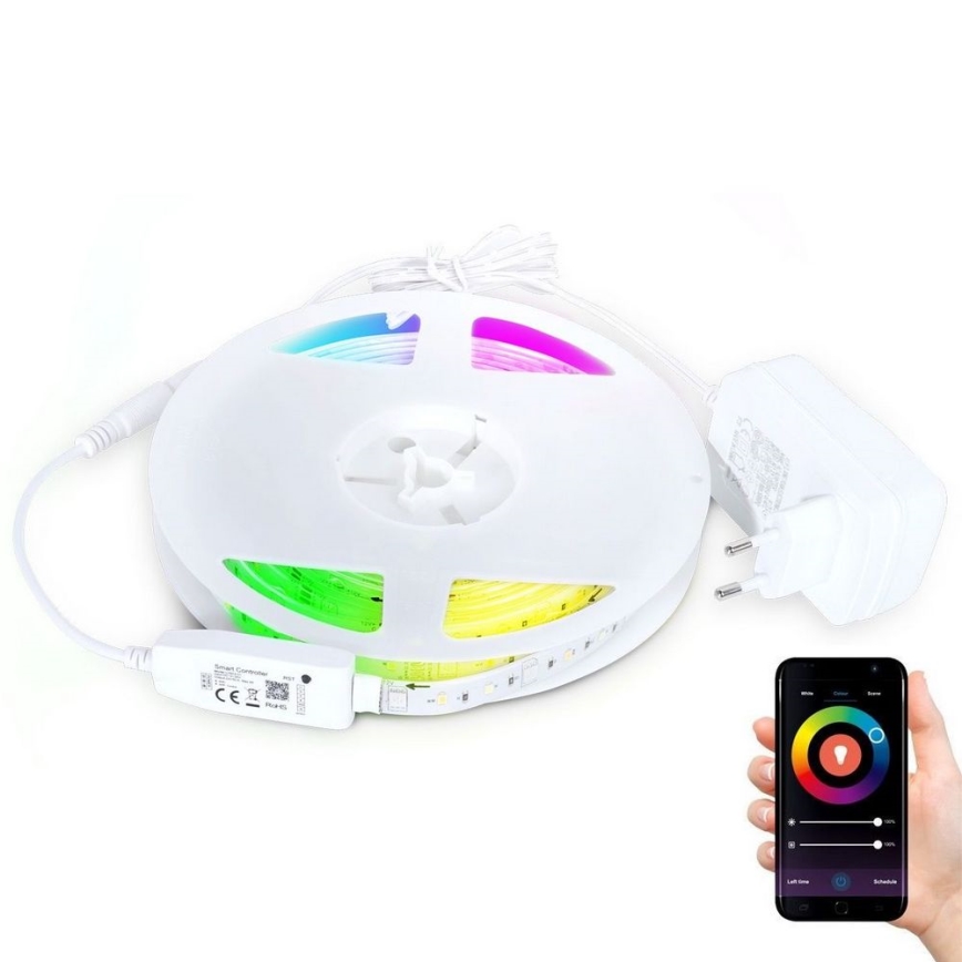 LED RGB Dimmable ταινία LED/24W/230V 5m 3000-6000K Wi-Fi Tuya