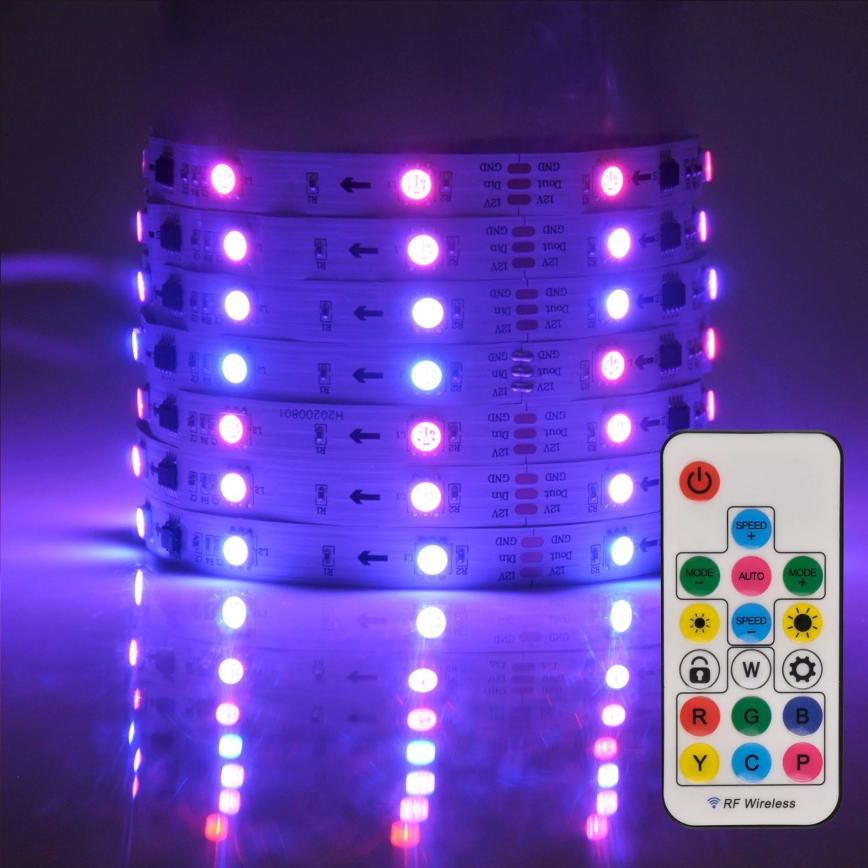 LED RGB Dimmable ταινία MAGIC 2 m LED/12W/230V + RC