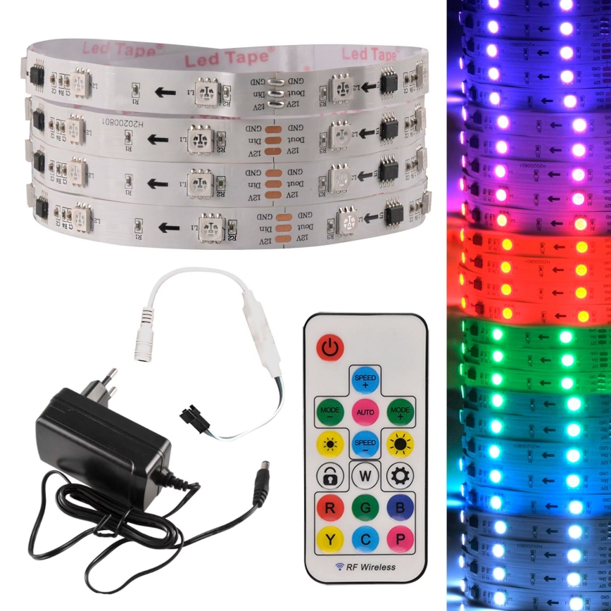 LED RGB Dimmable ταινία MAGIC 2 m LED/12W/230V + RC