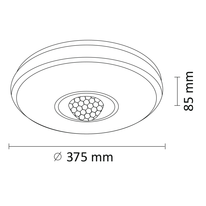LED RGB Dimmable φωτιστικό οροφής MAGIC DISCO LED/18W/230V + τηλεχειριστήριο
