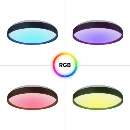 LED RGB dimmable φωτιστικό οροφής RINGO LED/36W/230V + τηλεχειριστήριο