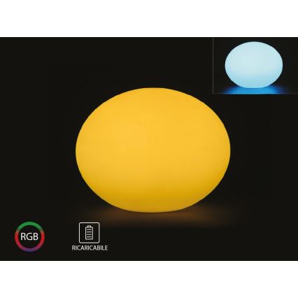 LED RGB Dimming Εξωτερικού χώρου φωτιστικό LED/1W/5V 1000 mAh 20cm IP67 + τηλεχειριστήριο