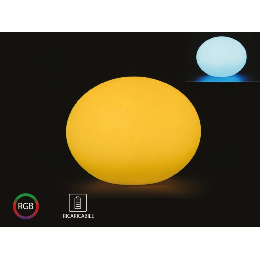LED RGB Dimming Εξωτερικού χώρου φωτιστικό LED/1W/5V 1000 mAh 20cm IP67 + τηλεχειριστήριο