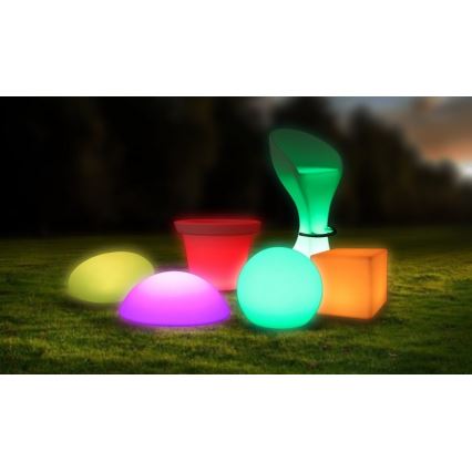 LED RGB Dimming Εξωτερικού χώρου φωτιστικό LED/1W/5V 1000 mAh 20cm IP67 + τηλεχειριστήριο