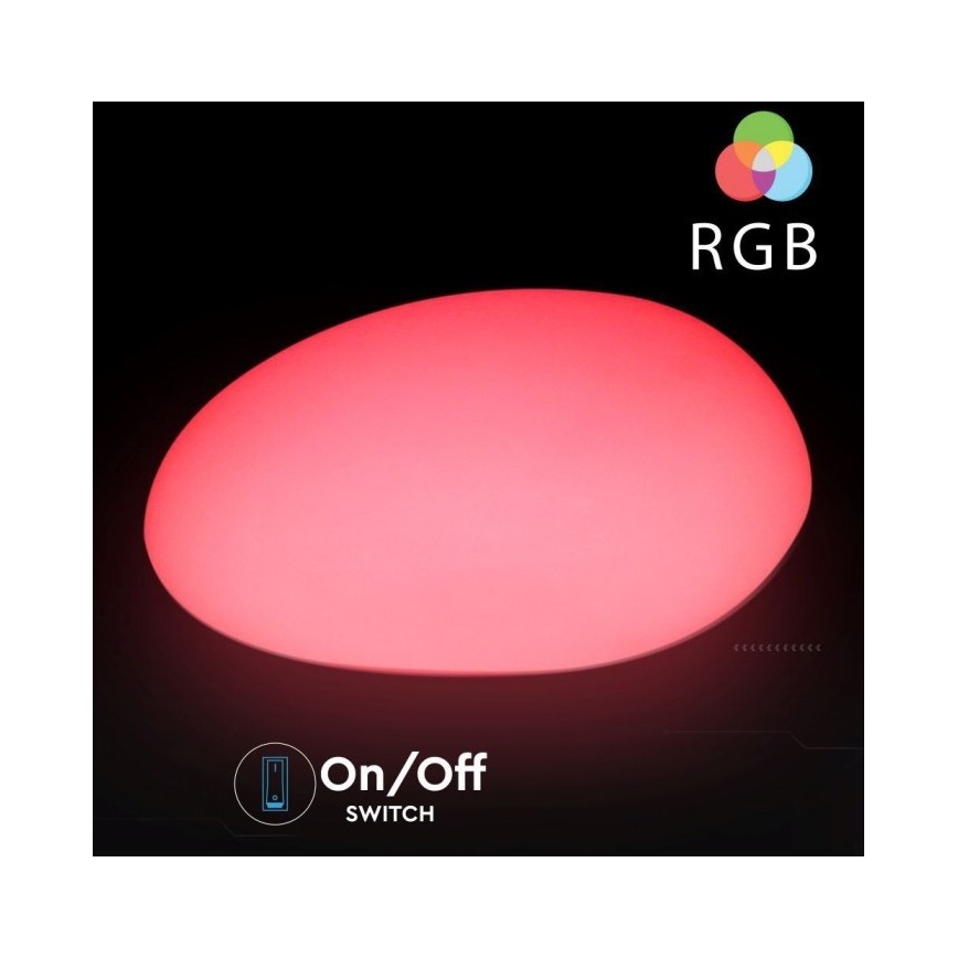 LED RGB Dimming Εξωτερικού χώρου φωτιστικό LED/1W/5V 28cm IP67 1000 mAh + τηλεχειριστήριο