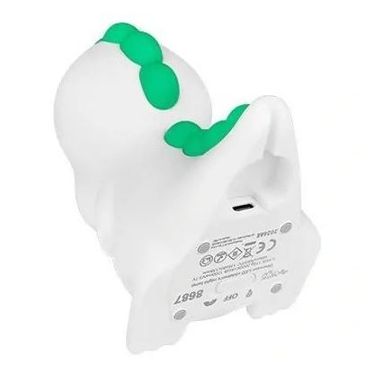 LED RGBW Dimming επαναφορτιζόμενο παιδικό φωτάκι νυκτός LED/2,5W/5V 3000K 1200 mAh δεινόσαυρος