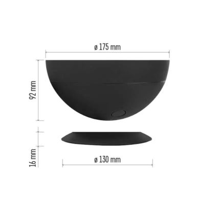 LED RGB Eπιτραπέζιο φωτιστικό  GoSmart LED/7W/230V Wi-Fi μαύρο