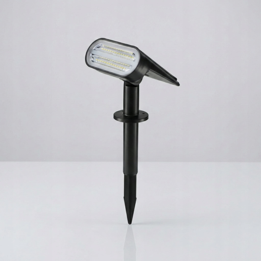 LED RGB ηλιακή λάμπα 2 σε 1 LED/3,7V 1200 mAh IP54 μαύρη