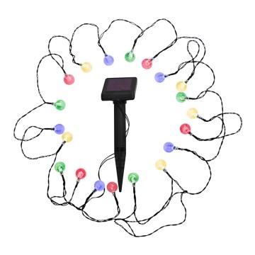 LED RGB Ηλιακό φωτιστικό 20xLED/1,2V 300 mAh IP44