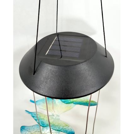 LED RGB ηλιακό φωτιστικό 6xLED/1,2V 300 mAh IP44 πεταλούδα