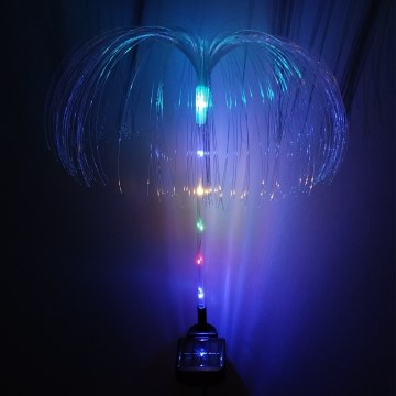 LED RGB ηλιακό φωτιστικό LED/1,2V 300 mAh IP44 μαύρο