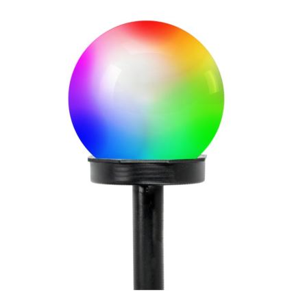 LED RGB Ηλιακό φωτιστικό SPHERE LED/1,2V IP44 40 mAh Ø 10 εκ.