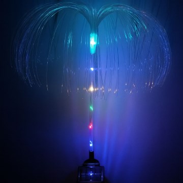 LED RGB ηλιακό φωτιστικό LED/1,2V 300 mAh IP44 μαύρο
