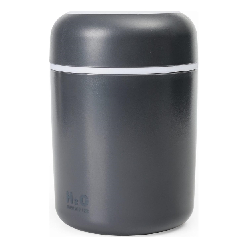 LED RGB Συσκευή αρωματοθεραπείας και υγραντήρας αέρα υπέρηχων LED/2W 300ml μαύρο