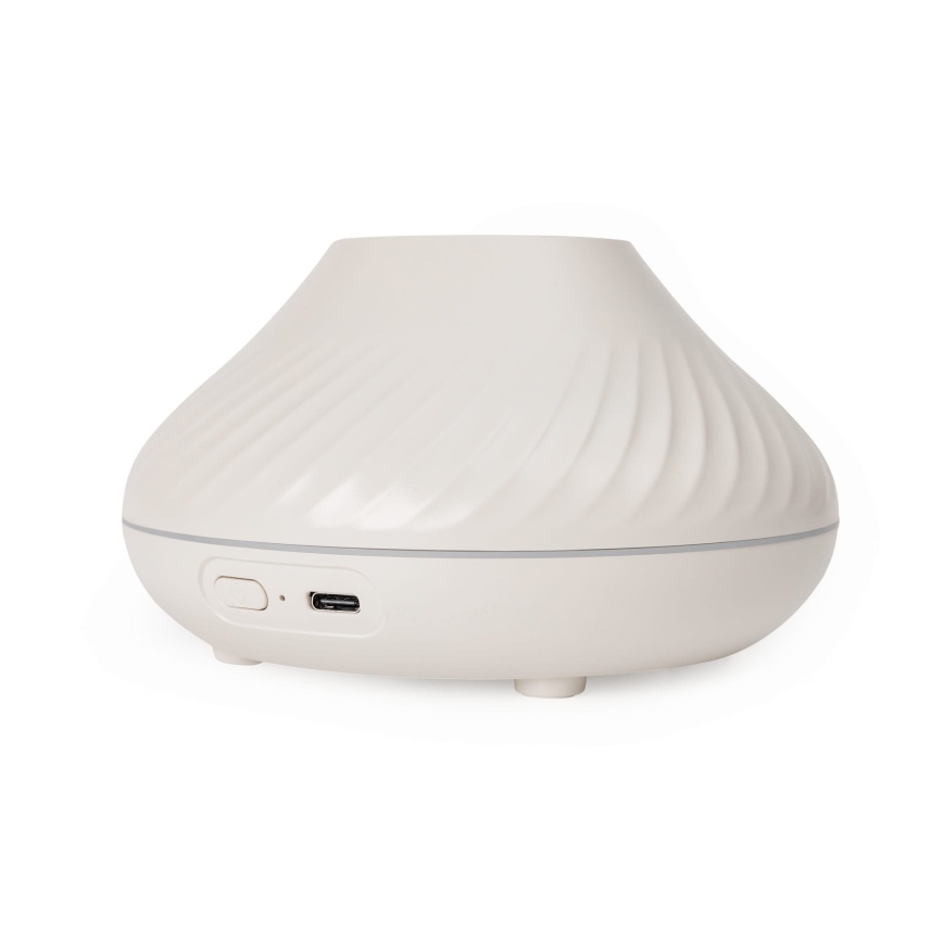 LED RGB Συσκευή αρωματοθεραπείας με εφέ φλόγας LED/6,5W/5V 130ml λευκό