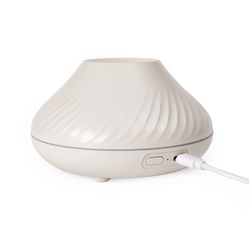 LED RGB Συσκευή αρωματοθεραπείας με εφέ φλόγας LED/6,5W/5V 130ml λευκό