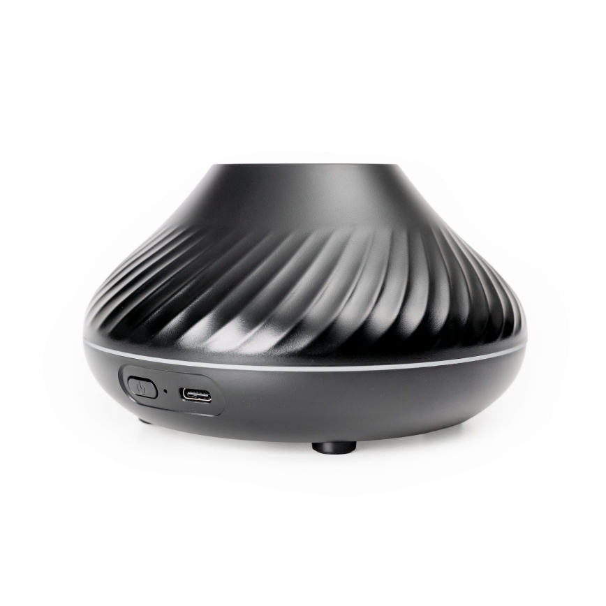 LED RGB Συσκευή αρωματοθεραπείας με εφέ φλόγας LED/6,5W/5V 130ml μαύρο