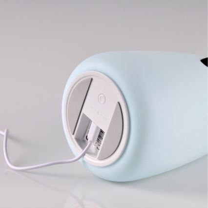 LED RGB Παιδικό επιτραπέζιο φωτιστικό αφής ΑΡΚΟΥΔΑΚΙ LED/0,8W/5V μπλε