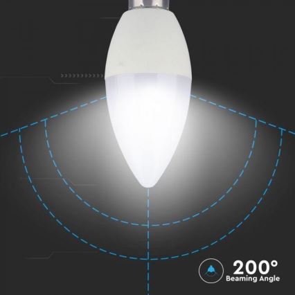 LED RGB Ρυθμιζόμενη λάμπα E14/3,5W/230V 6400K + τηλεχειριστήριο