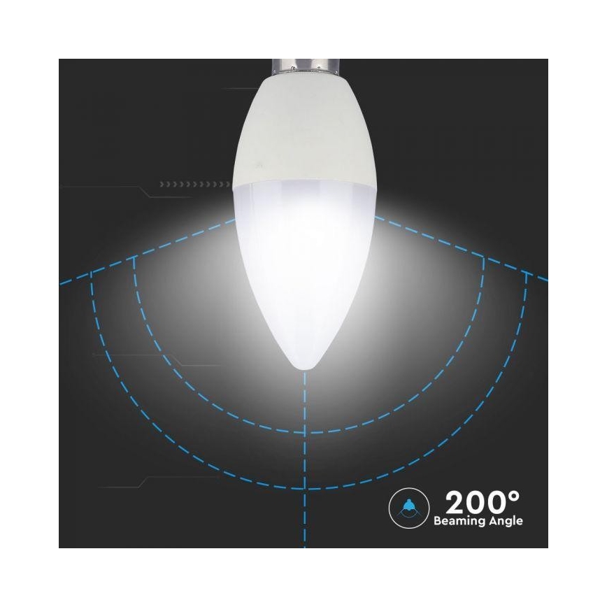 LED RGB Ρυθμιζόμενη λάμπα E14/3,5W/230V 6400K + τηλεχειριστήριο