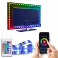 LED RGB Ρυθμιζόμενη λωρίδα για TV LED/6W/5V Wi-Fi Tuya + τηλεχειριστήριο 0,5m