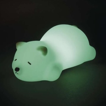 LED RGB επαναφορτιζόμενο νυχτερινό φωτάκι αφής LED/3,7V 1200 mAh αρκουδάκι